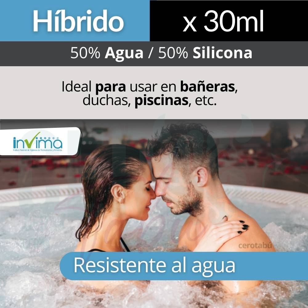 Lubricante Hibrido Elixir Agua Y Silicona 30ml